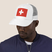 Schweiz Flagge Truckerkappe (Beispiel)
