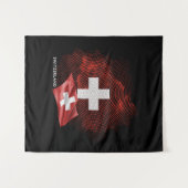 Schweiz Flagge Wandteppich (Vorderseite (Horizontal))