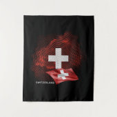 Schweiz Flagge Wandteppich (Vorderseite)