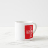 Schweiz Flaggen Word Cloud Vintag Espressotasse (Vorderseite Rechts)