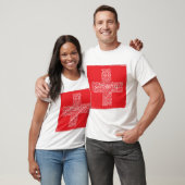 Schweiz Flaggen Word Cloud Vintag T-Shirt (Unisex)