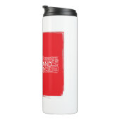 Schweiz Flaggen Word Cloud Vintag Thermosbecher (Nach rechts gedreht)