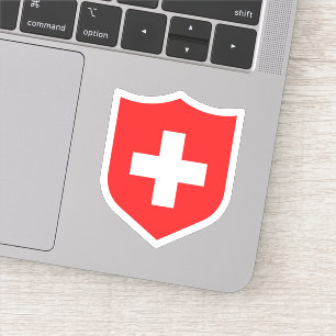 Schweiz Flaggenemblem Patriotic Travel Aufkleber