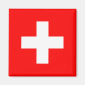 Schweiz Flaggenmagnet Magnet (Vorne)
