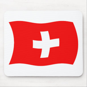 Schweiz Flaggenmousepad Mousepad