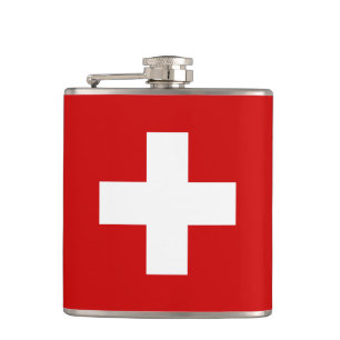 Schweiz - Flaggenqualität Flachmann