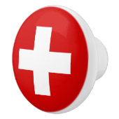 Schweiz - Flaggenqualität Keramikknauf (Rechts)
