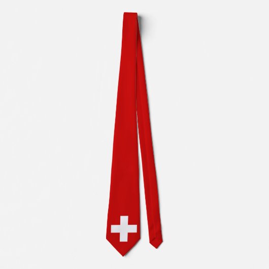 Schweiz - Flaggenqualität Krawatte (Vorderseite)