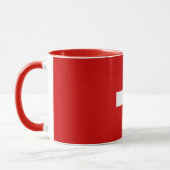 Schweiz - Flaggenqualität Tasse (Links)