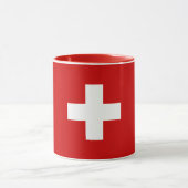 Schweiz - Flaggenqualität Tasse (Zentrum)