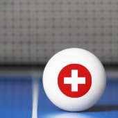 Schweiz - Flaggenqualität Tischtennisball (Netto)