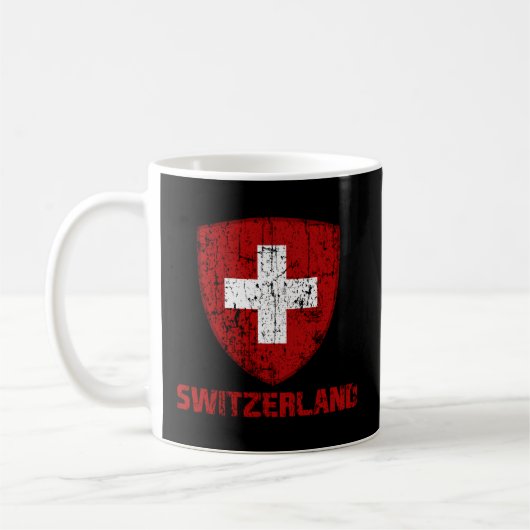 Schweiz Flaggenstaat Schweiz Internationales Land Kaffeetasse (Links)