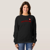Schweiz Flaggenstaat Schweiz Internationales Land Sweatshirt (Vorne ganz)