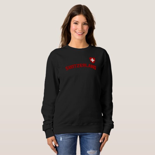 Schweiz Flaggenstaat Schweiz Internationales Land Sweatshirt (Vorne ganz)