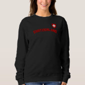 Schweiz Flaggenstaat Schweiz Internationales Land Sweatshirt (Vorderseite)