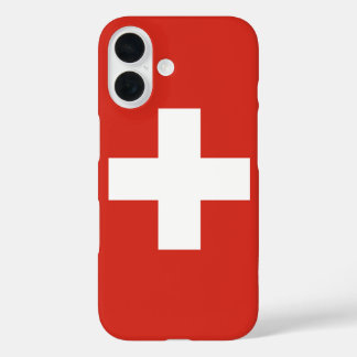 Schweiz-Flaggentelefone iPhone 16 Hülle
