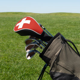 Schweiz-Flaggentelefone Golf Headcover