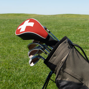 Schweiz-Flaggentelefone Golf Headcover