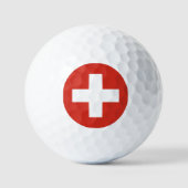 Schweiz-Flaggentelefone Golfball (Vorderseite)