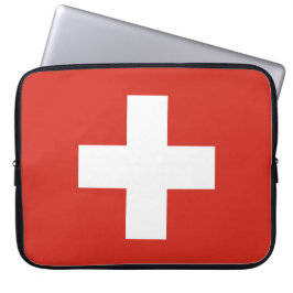 Schweiz-Flaggentelefone Laptopschutzhülle