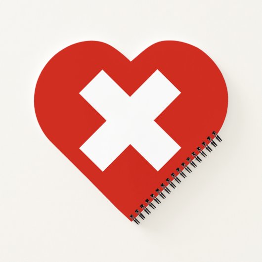 Schweiz-Flaggentelefone Notizblock (Rückseite)