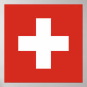 Schweiz-Flaggentelefone Poster (Vorne)