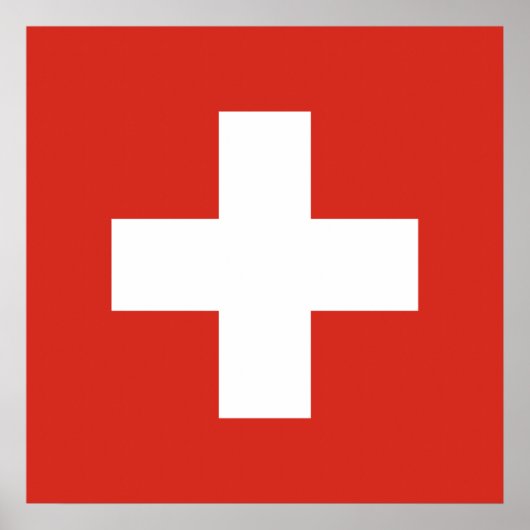 Schweiz-Flaggentelefone Poster (Vorne)