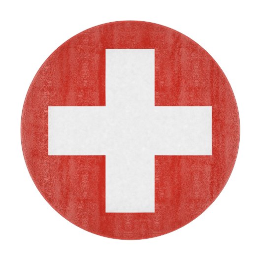 Schweiz-Flaggentelefone Schneidebrett (Vorderseite)