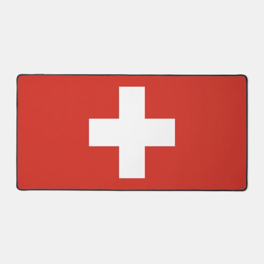 Schweiz-Flaggentelefone Schreibtischunterlage (Vorderseite)