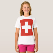 Schweiz-Flaggentelefone T-Shirt (Vorne ganz)