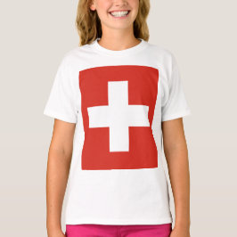 Schweiz-Flaggentelefone T-Shirt