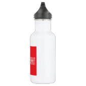 Schweiz Flaggenwortwolke Edelstahlflasche (Rechts)