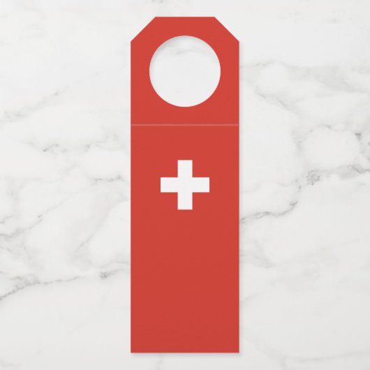 Schweiz Flaschenanhänger (Vorderseite)