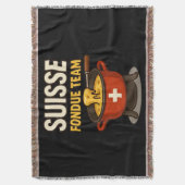 Schweiz Fondue Team Decke (Vorderseite Vertikal)