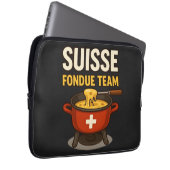 Schweiz Fondue Team Laptopschutzhülle (Vorne Rechts)