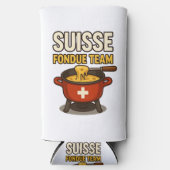 Schweiz Fondue Team Selters Dosenkühler (Vorderseite)