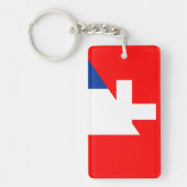 Schweiz-Franchise-Land Halbsymbol Schlüsselanhänger (Vorderseite)