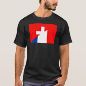Schweiz-Franchise-Land Halbsymbol T-Shirt (Vorderseite)