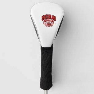 Schweiz Fußball 2026 Fußball Fett Land Typogr Golf Headcover