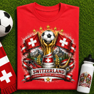 Schweiz Fußball-Fan Schweizer Fußball Weltmeisters T-Shirt