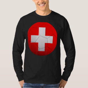 Schweiz Fußball Nationalball Schweiz Flagge T-Shirt
