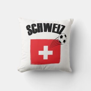 Schweiz Fussball Schweiz Fußballflagge Kissen