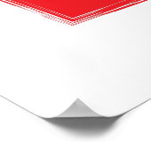 Schweiz Fussball Schweiz Fußballflagge Poster (Ecke)