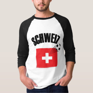 Schweiz Fussball Schweiz Fußballflagge T-Shirt