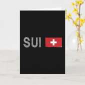 Schweiz Fußball-Shirt Schweizer Flagge Karte (Gelbe Blume)
