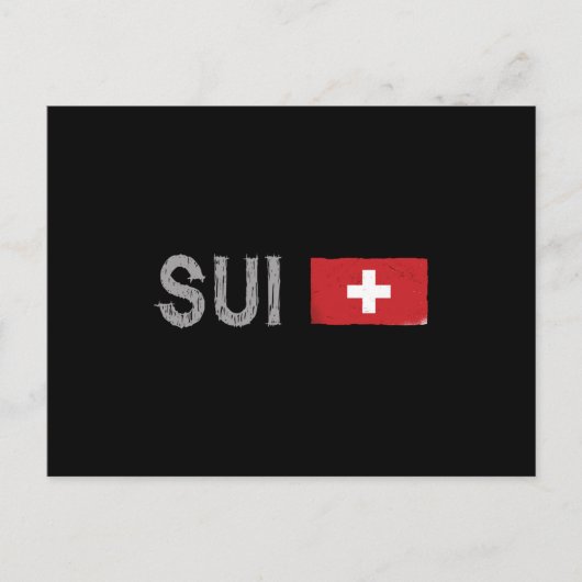 Schweiz Fußball-Shirt Schweizer Flagge Postkarte (Vorderseite)