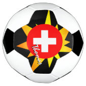 Schweiz Fußball und Schweizer Flagge / BANG (Gedreht)