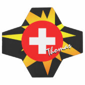 Schweiz Fußball und Schweizer Flagge / BANG (Flach)