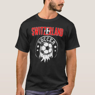Schweiz Fußballfans Jersey - Swiss Flag Footba T-Shirt
