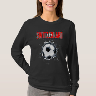 Schweiz Fußballfans - Schweizer Fußball In Cracke T-Shirt